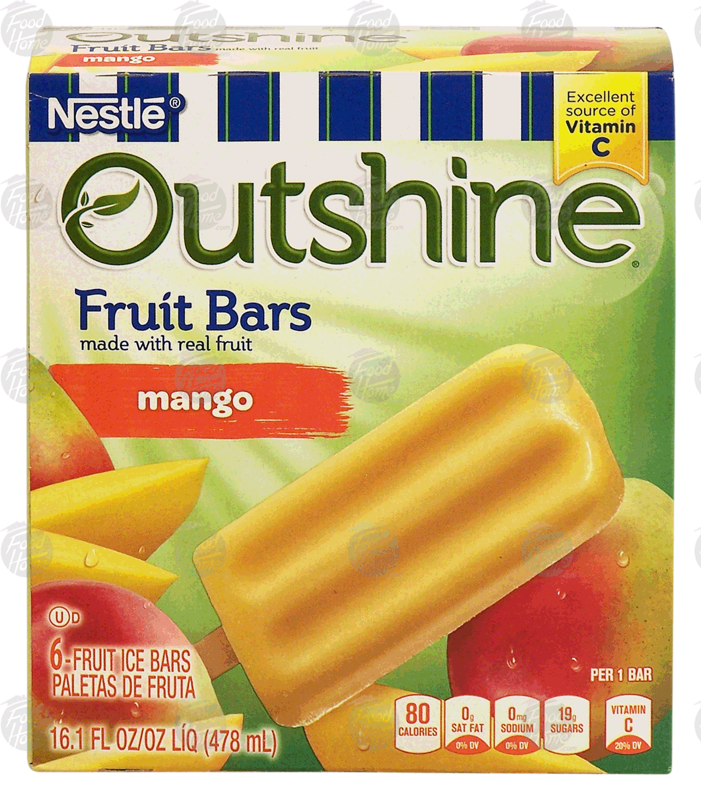 Nestle&nbsp;Outshine&nbsp;mango fruit ice bars, made with real fruit, 6 bars Full-Size Picture